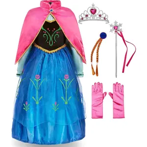 X-CPA22   Princess Costume for Toddler Girls Fancy Dress Party with Accessories
