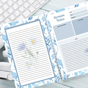 Sermon Notes Notebook for Church Journaling