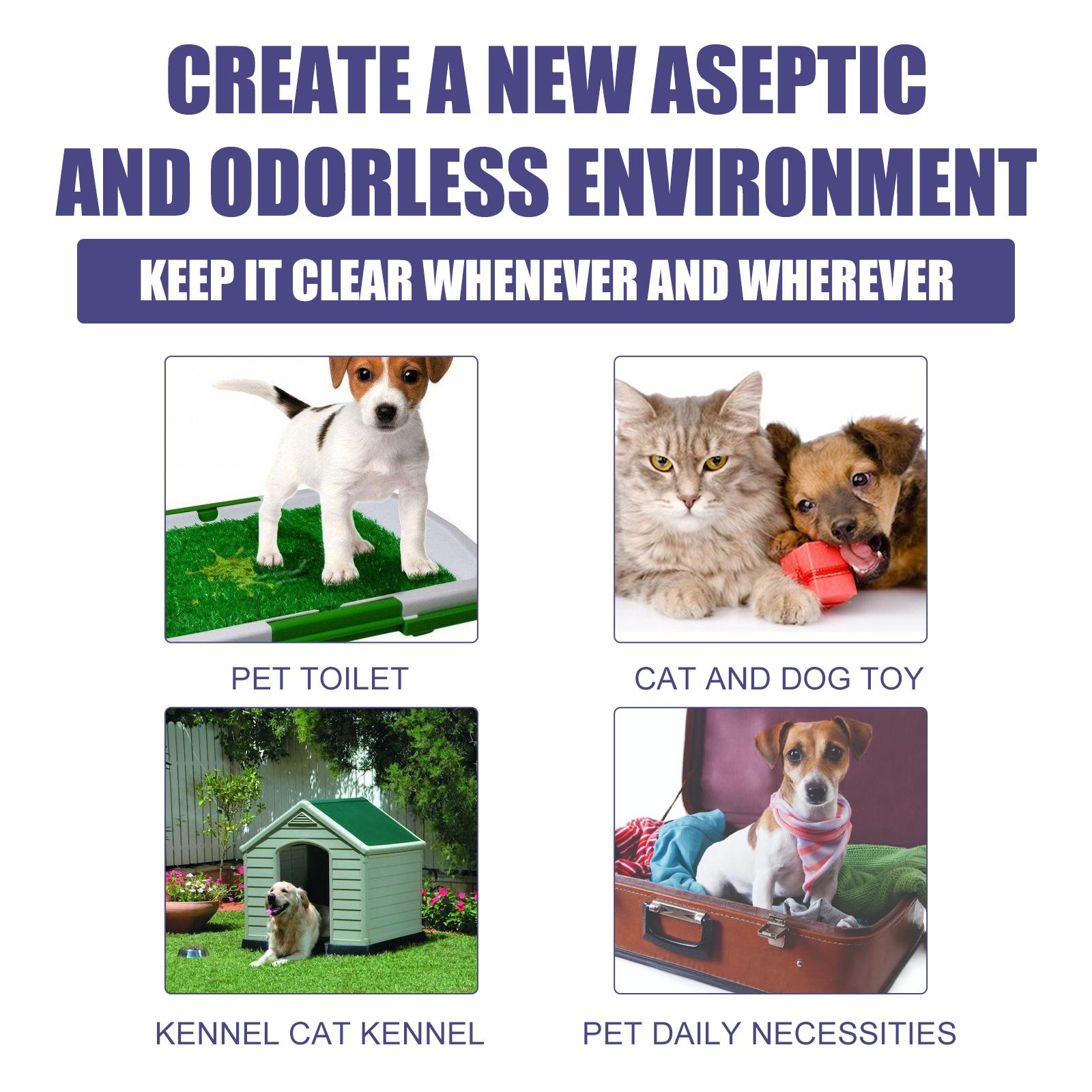Pet odor remover spray - Eliminates odors, removes urine smell from dogs and cats, gets rid of body odor, eliminates fecal odor, purifies the air.litter pellets, spray, litter tray, litter box, removal Pet odor remover spray - Eliminates odors, removes urine smell from dogs and cats, gets rid of body odor, eliminates fecal odor, purifies the air.litter pellets, spray, litter tray, litter box, removal