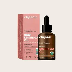 Cliganic Organic Moringa Oil Cosmetic Body Care - Hydrating Moisturizer - Comfort Moisture Moisturizing