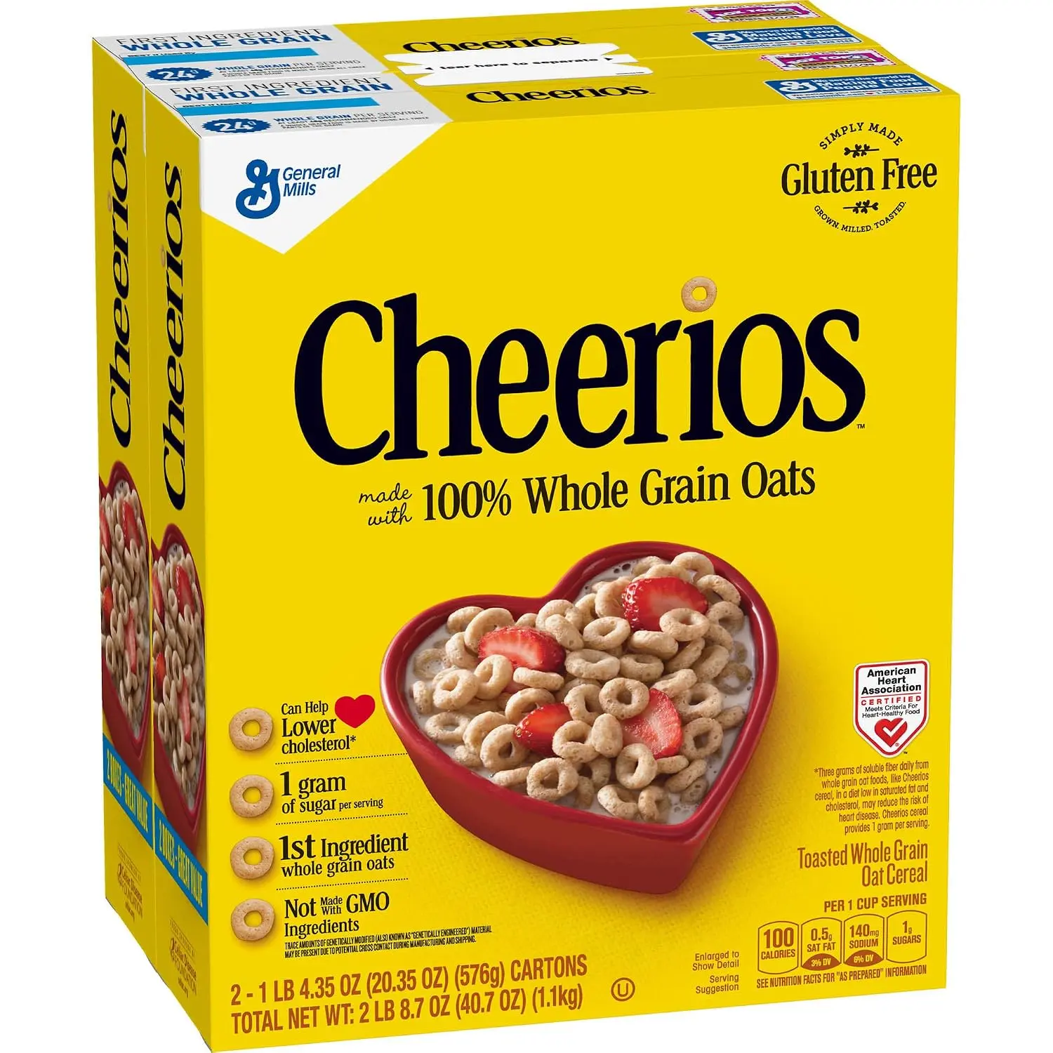 General Mills Cheerios, 20.35 oz (Pack of 2)