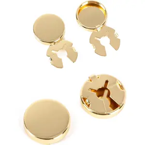 Men's Shirt Button Covers Cufflinks, Imitation Cuff Chain for Tuxedo Business Formal Shirts Cuffs