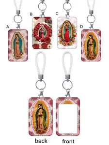 Retro Style Virgin Mary Keychain, Cute Alloy Accessory for Bags, Backpacks and Car Keys, Fashion Accessories for Women, Trendy Cute Keychain