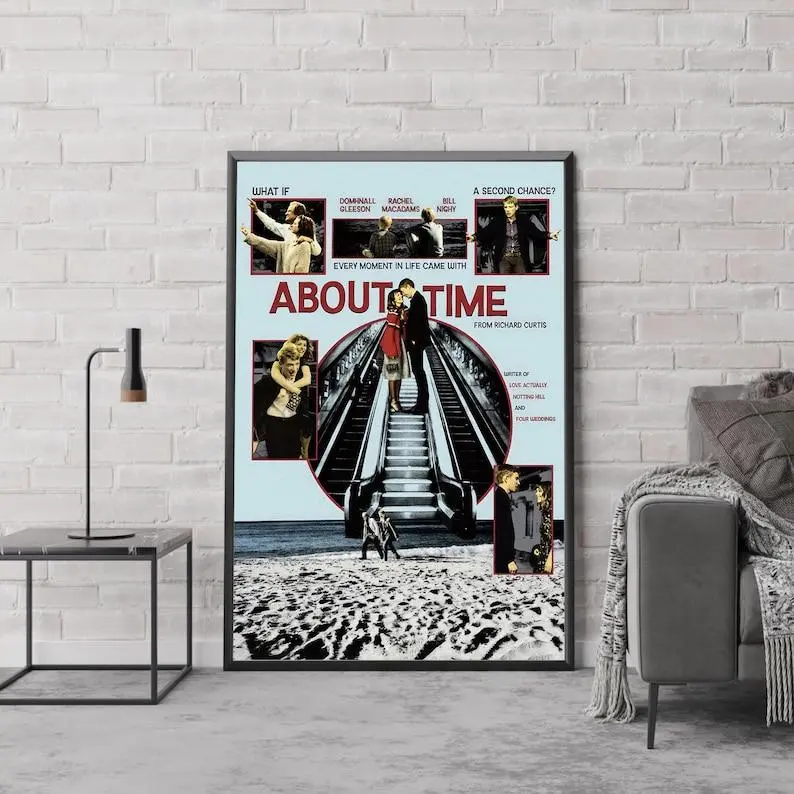 About Time Movie Poster, Classic Movie Art, Fantasy Movie Print, Film Lover Gift, Canvas Poster, Home Decor