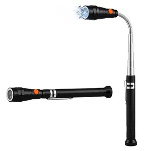 【DealsForYouDays】Extendable Magnetic Pickup Tools - Telescoping Magnet with LED Flashlight Gifts for Men, Fathers Day Mens Gifts from Daughter Son, Birthday Gifts for Men Dad Him