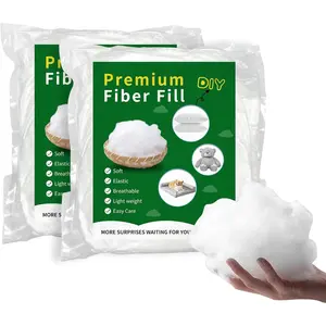 Polyfill Stuffing Fiber Fill 500/1.1lb, Fiberfill Stuffing for Craft,High-Resilience Recyclable Crochet Stuffing, Stuffing for Stuffed ,Crochet,  Decor