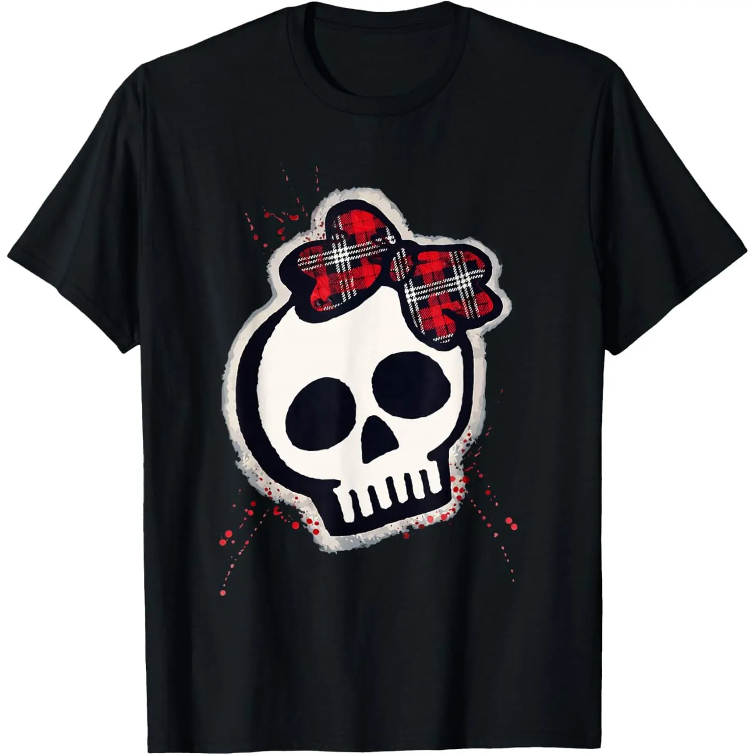 100%cotton Punk Skull Cute Y2K Vintage Emo Scene T-Shirt