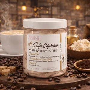 Coffee Espresso Whipped Body Butter - Deeply Conditioning Moisturizer 8 OZ. Moisturizing Smooth Shea Moisture Hydrating Comfort Daily Blend Skin Care Skin Repair