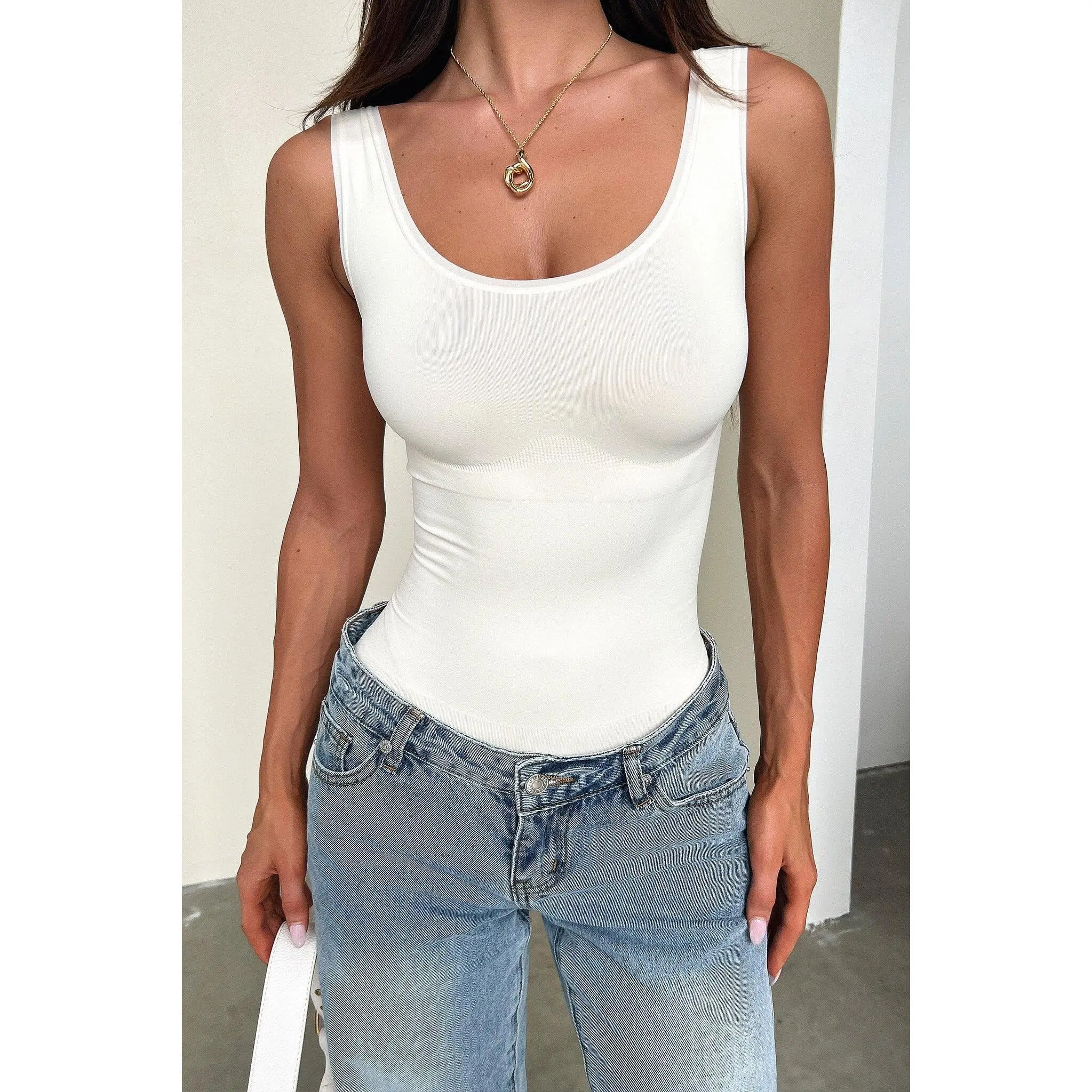 Alisa Shapewear Bodysuit - Cream