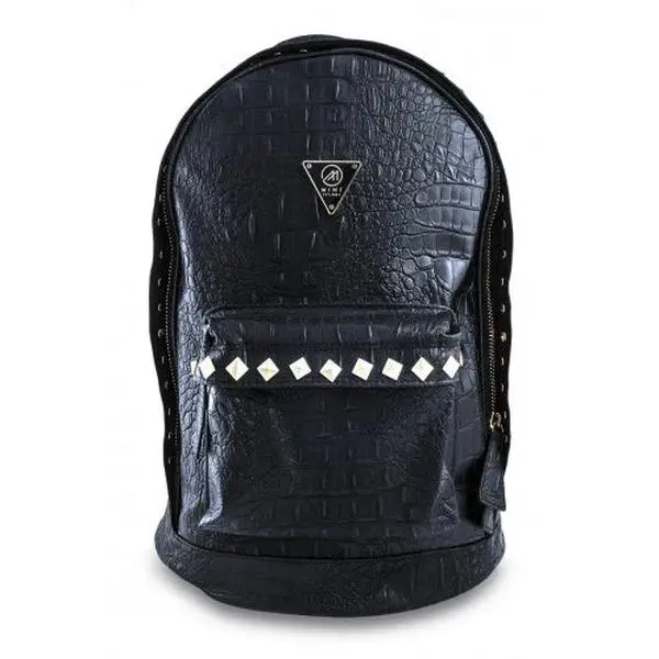 Mint Crocodlie Studded Backpack