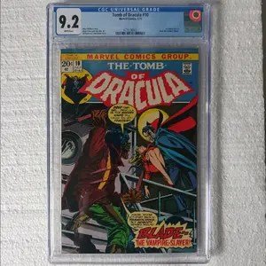 Silver Age Comic: The Tomb of Dracula #10 ~ Graded 9.2 White Pages ~ 1st Appearance of Blade the Vampire Slayer!!