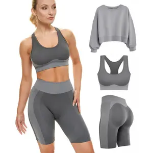 Fitness Shorts and Sports Bra Outfit