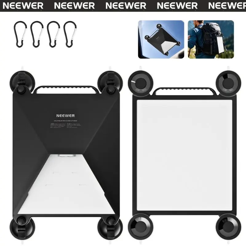 NEEWER ST91 2-in-1 Protective Mount - Suction Cup Satellite Dish Mount with Silicone Case, Strong Vacuum Suction for Car Window, Sunroof, Compatible with Starlink Mini, Car Cellphone Mount