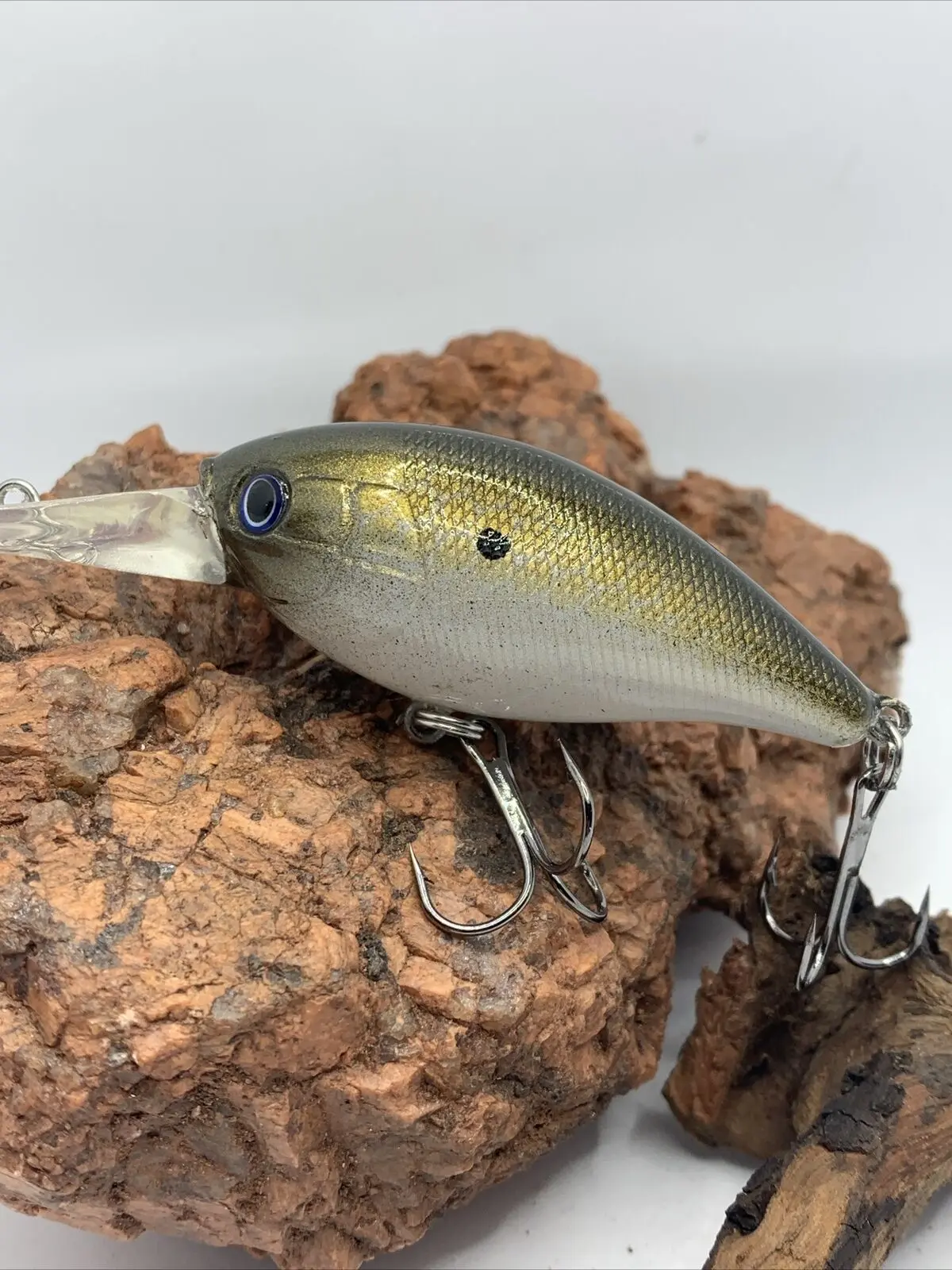 Mayhem Fishing Custom Painted Rock Crawler Style KO Crankbait - Copper Shad