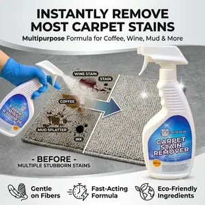 500ML Multi-Purpose Carpet Cleaner, High-Efficiency Stain Removal, Non-Damaging, Includes Gloves and Cloth, Hotel Office Bedroom Living Room