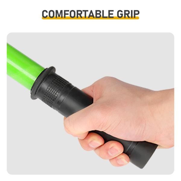 30ft Manual Pole Saw - Lightweight Fiberglass Tree Trimmer with Sharp Steel Blades for High Branches & Shrubs