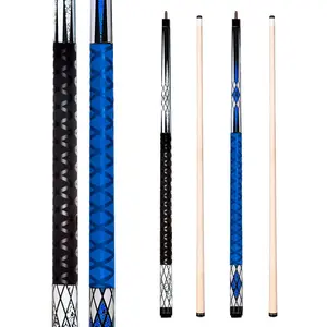 58" Pool Cue Sticks Set (Set of 2 and 4) with 13mm Cue Tip Rubber Anti-Skid Sleeve