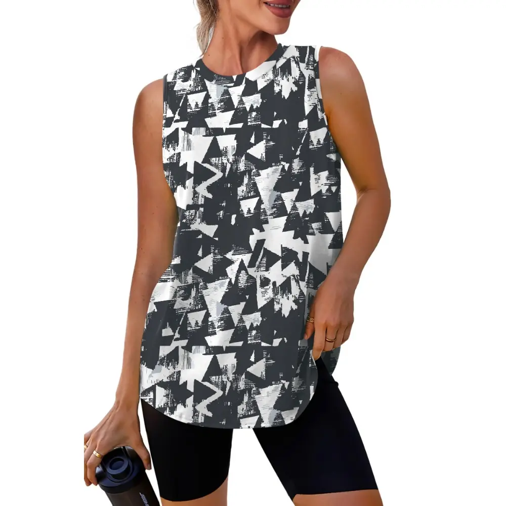 Z-black White Floral