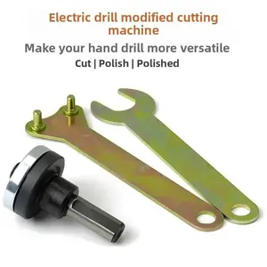 Electric drill to angle grinder adapter head connecting rod set for cutting, polishing, and grinding converter, clip saw with electric drill adapter