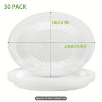 （50pcs）10-inch oval tray