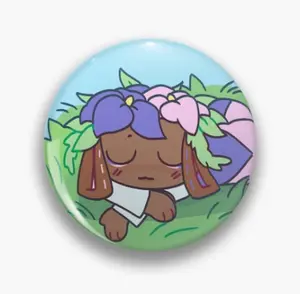 Dandy's World Bassie Button Pin, Dandys World Pin, Funny Button, Bag Accessories Cute Pins – Kawaii Accessory for Bags, Jackets, Lanyards & Gifts, Cute Collectible Decor for Fans