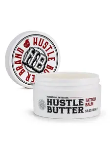 Hustle Butter Tattoo Balm – 5 fl oz. The cult-favorite tattoo aftercare balm that soothes, moisturizes, and protects your ink.
