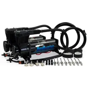 Dual HB-1NM Air Compressors | 200 PSI Capable | 100% Duty Cycle @ 100 PSI | Weather Resistant | 12-Volt DC