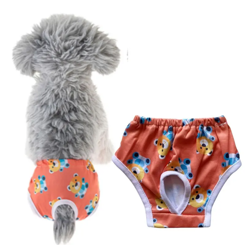 Pet Safety Pants for Small Dogs, Printed Short-Length Dog Underwear, Comfortable Pet Apparel, Ideal for Daily Use
