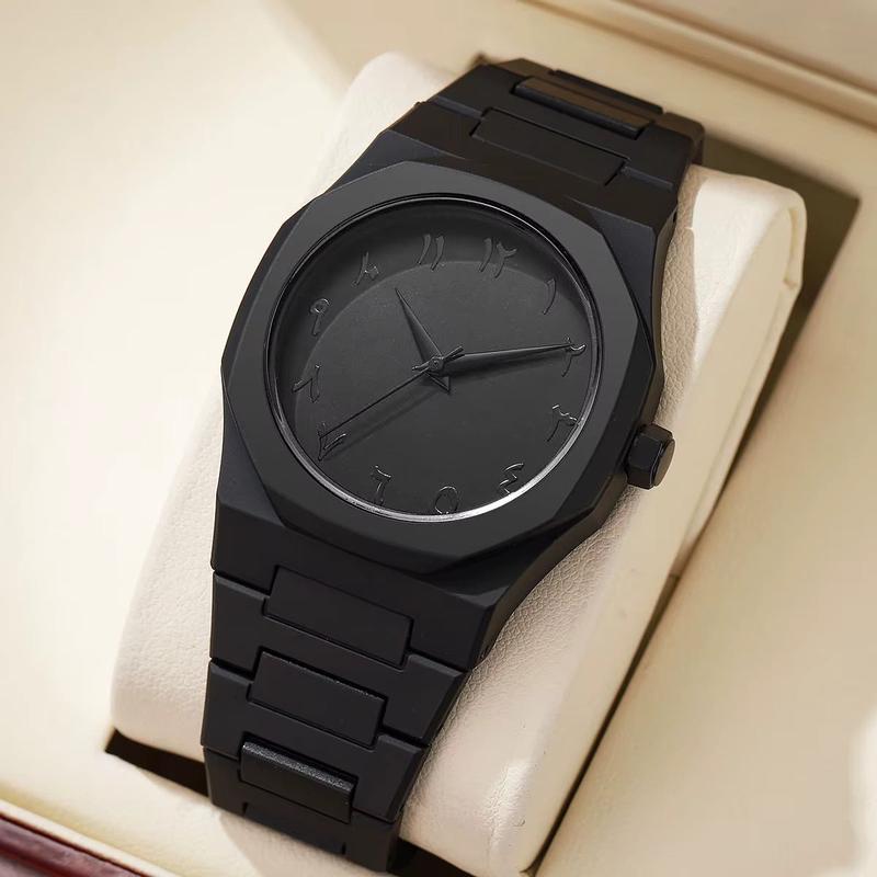 Aura Watch by NOIR – All-Black (Arabic / Roman Dial)