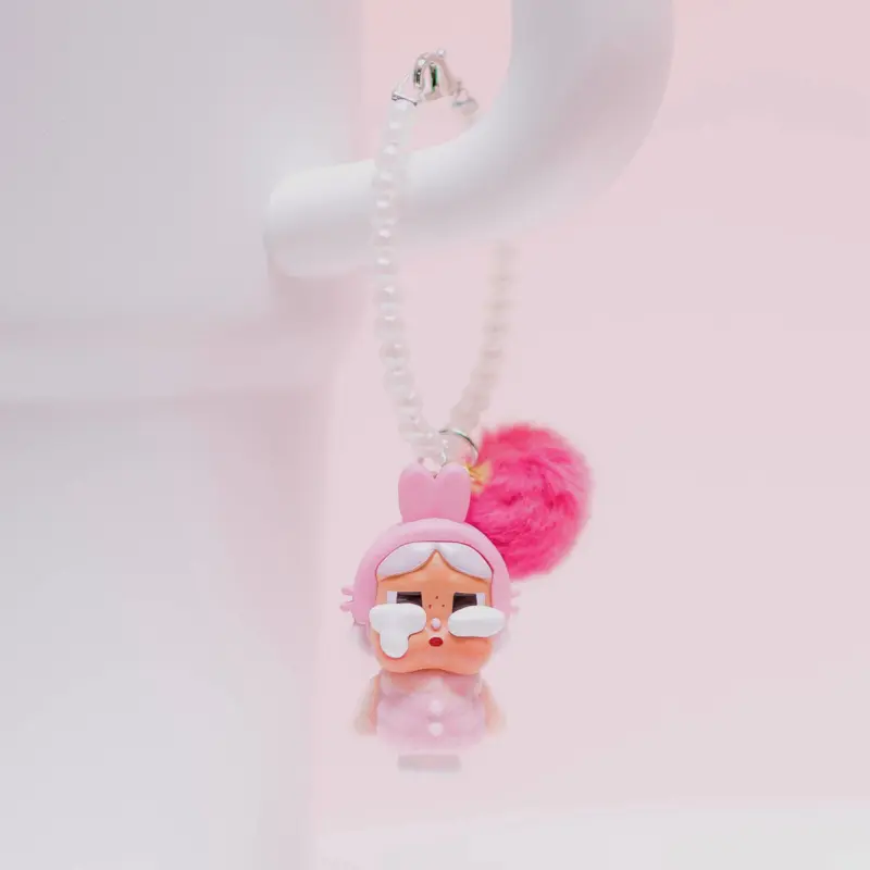 Crying Baby Tumbler Cup Charm with Pom Pom and Pearl Chain **BLIND BAG** charms