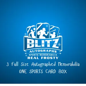 "Blitz' Trio" Edition (3 Pc)  -Three Autographed Full Size Memorabilia and One Pack of Bowman Chrome Sports Cards