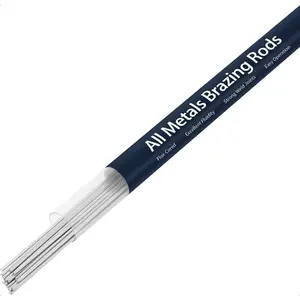All Metal Brazing Rods,1/16''x13'' Flux Core All Metal Brazing Rods All Metal Repair,All Metal Welding Rods for Propane Torch 20 Rods