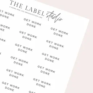 Get Work Done Script A | Aesthetic Planner Sticker Sheet
