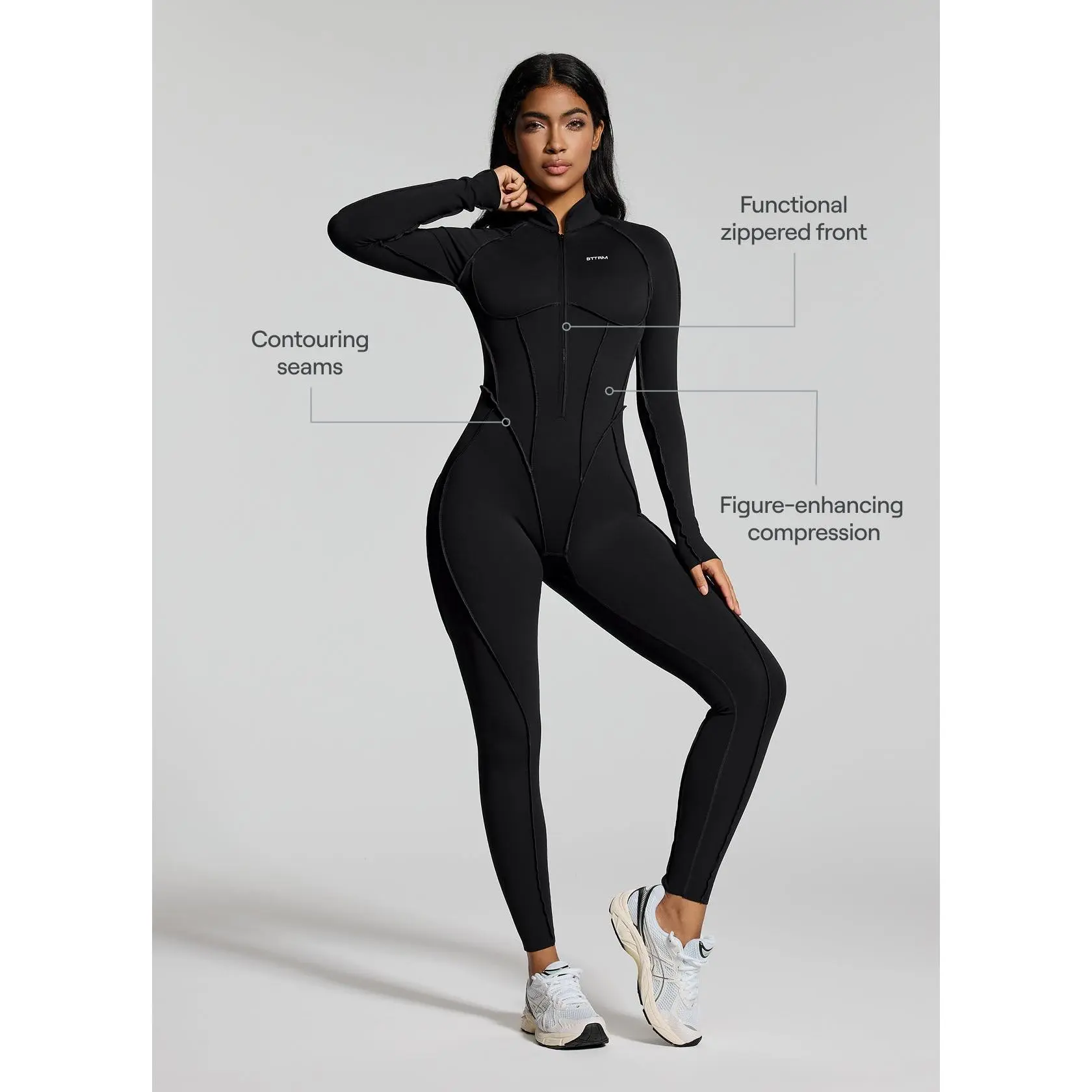 Lady's Full-Length Catsuit - Womenswear Overalls Set (Bodysuit, Jumpsuit)