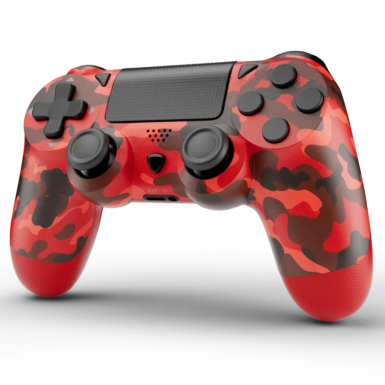 Wireless Controller Compatible with PS4/PC/Android/iOS, Red ps4 controller with Dual Vibration, 6-Axis Motion Sensor, Built-in Speaker & 3.5mm Headphone Jack, Charging Cable