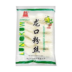 Double Pagoda Longkou Vermicelli Noodles 500g - Authentic Chinese Glass Noodles for Soups, Stir-fries, Hot Pot - Premium Quality Mung Bean Starch