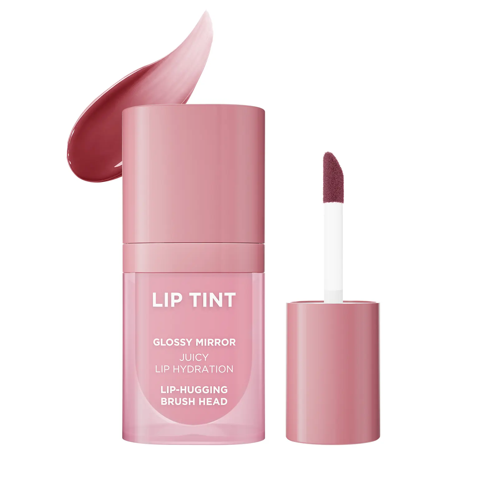 Longwear Lip Tint Gloss Cosmetic - Creamy Lightweight Texture, Non-Sticky Glossy Finish, Transfer-Resistant Color Lock, Natural Plumping Effect, Lip Care Makeup for Everyday Wear