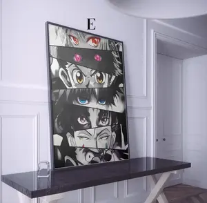 Hunter x Hunter Eyes Wall Art, Iconic Characters Anime Poster, Sharp Detail Manga Prints, not included frame