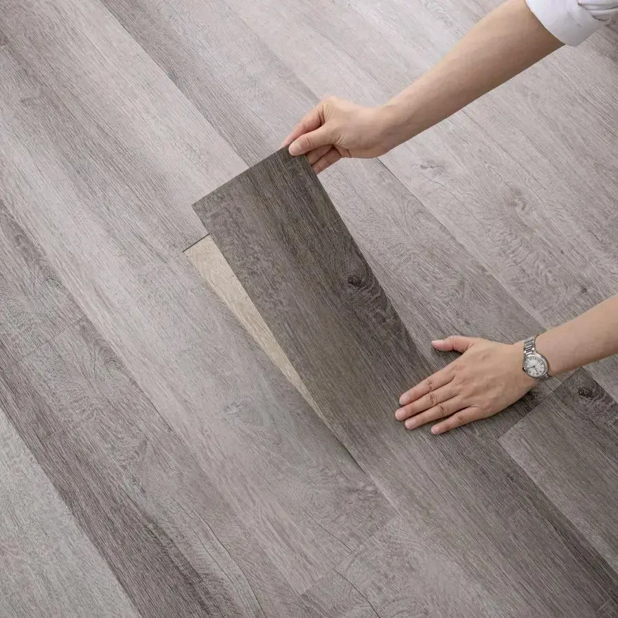 32 sheets of self-adhesive light wood-grain floor stickers, Stick and peel flooring, size 45x15cm /17.8x5.9in, detachable, wear-resistant, waterproof vinyl, suitable for home deco
