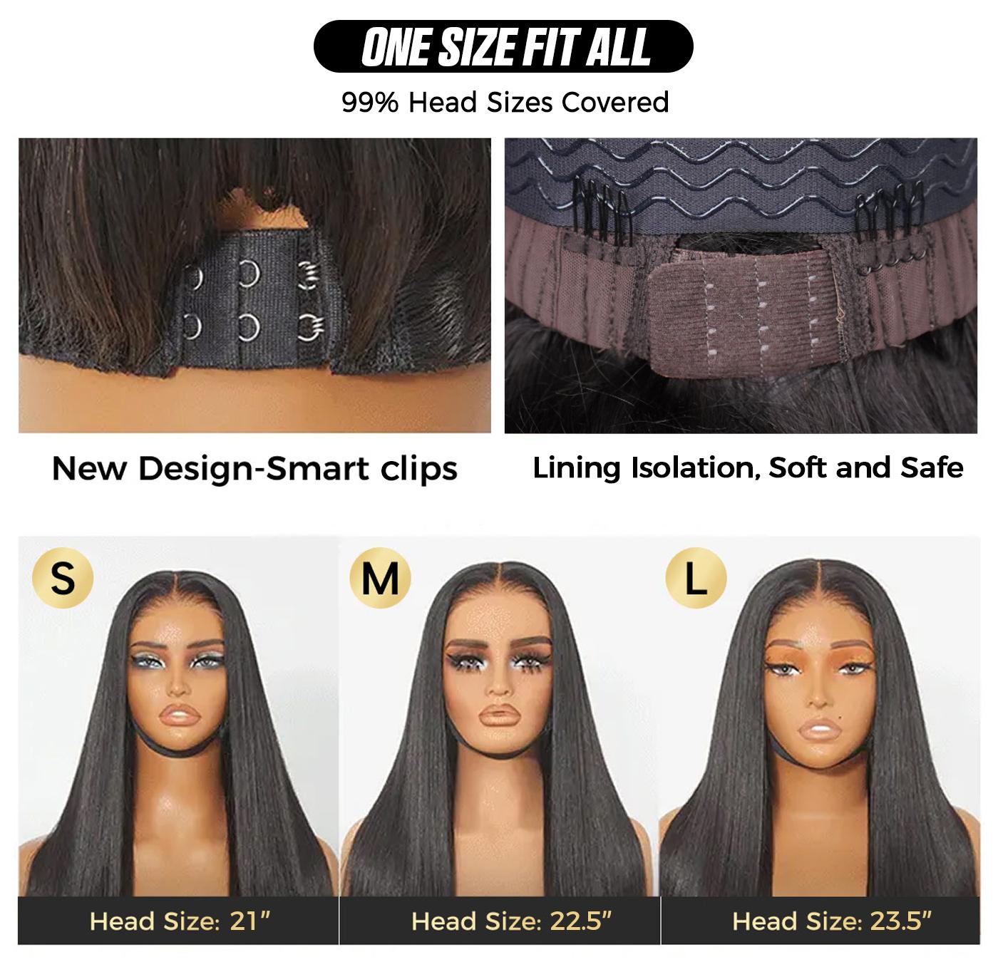 OQ HAIR Side Part Pre Style M Cap 9x6 HD Lace Body Wave Curls Wig 200% Density Pre-Everything Lace Frontal Wig Put On and Go Glueless Wig