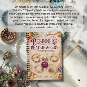Beginner's Bead Jewelry Making Guide, 100+ Step-By-Step Designs, Easy-To-Follow Instructions, Perfect for DIY Crafters, Creative Handmade Projects