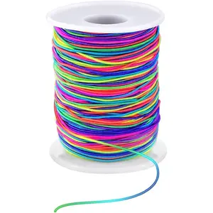 1mm Stretchy Bracelet String, Sturdy Rainbow Elastic String Elastic Cord for  Making, Necklaces, Beading and Crafts