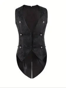 Buttoned Vneck Sleeveless Vest for Stylish Layering, Versatile Fashion Statement for Men and Women, Suitable for Casual and Formal Wear, Plain Button Vest