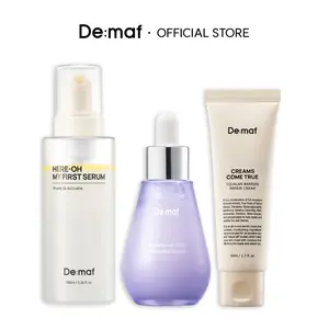 [De:maf Official] Intensive Hydration Routine Set | First Serum + Panthenol 30% Ampoule + Squalane Barrier Cream | Deep Moisture & Barrier Care
