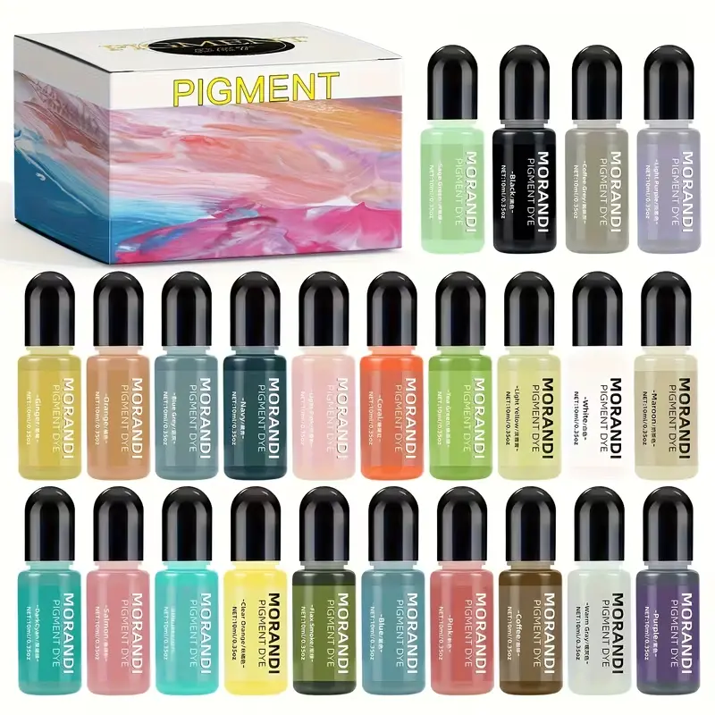1 set - Professional resin pigments - Non striped mixing, soft pink tones - Suitable for jewelry making, keychains, coasters, crafts - Durable epoxy resin dyes - Perfect for resin artists and enthusiasts, coaster painting