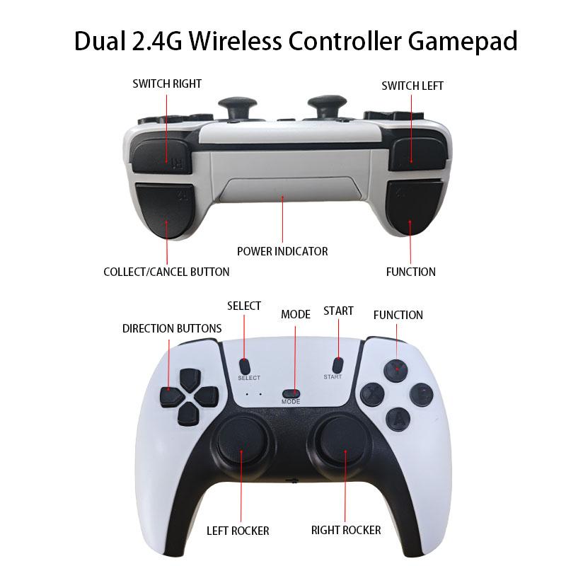 2026 Upgraded Retro Arcade Console, 40,000+ Childhood Classic Games, 4K HDMI, Plug & Play wireless Game with 20K Dual-Controller Retro Game Stick