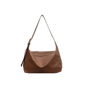 Slouchy Hobo Bag for Women – Retro Soft PU Leather Shoulder Tote Crossbody Handbag, Large Capacity