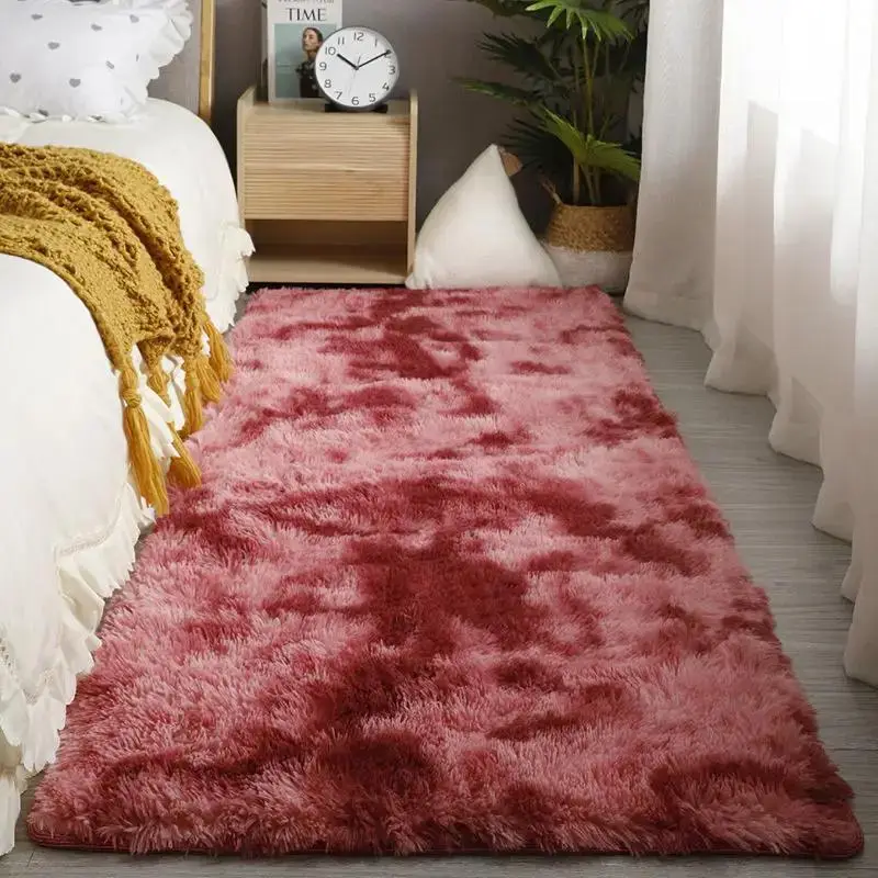Fluffy Decorative Carpet, Plush Soft Floor Rug, Area Rugs for Living Room, Anti-slip Indoor Mat for Living Room Bedroom, Summer Pride Month Decor