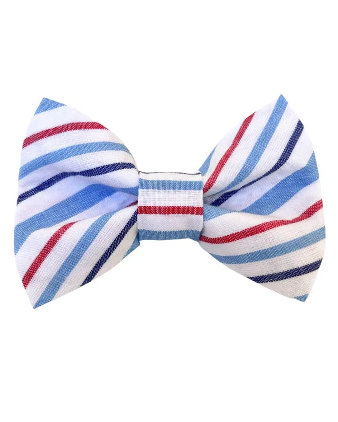 Take a Bow Red White + Blue Striped Bow Tie