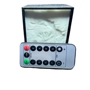 Rechargeable Remote Controlled Lithophane LED Lamp with Strobe Function